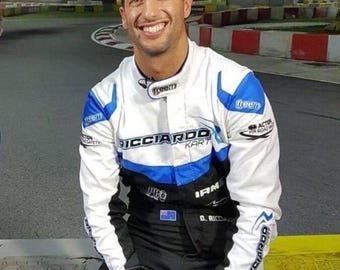 Customizable Go Kart F1 Race Suit Level-2 Standard Suit with Option to Add Custom Logos, Designs, Name, Flag, Number Etc with Free Shipping