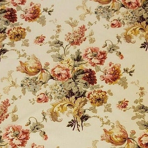 Vintage Ralph Lauren Floral Pillow Cover: English Cottage Rose Accent Pillow image 2