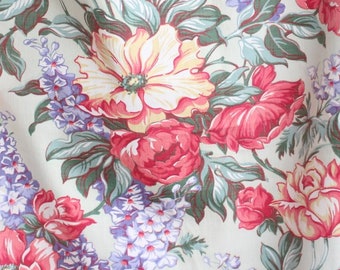 Vintage Up Cycled Floral Pattern Pillow Cover ~ One of a Kind ~ Custom Size ~ Spring Cottage Florals