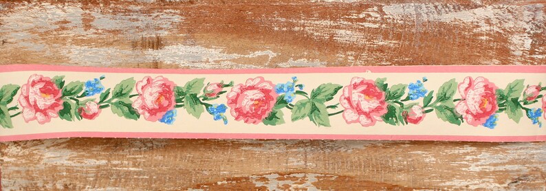 SHABBY Chic Romantic Pink Cabbage Roses 30s 40s Antique Florals Floral ...