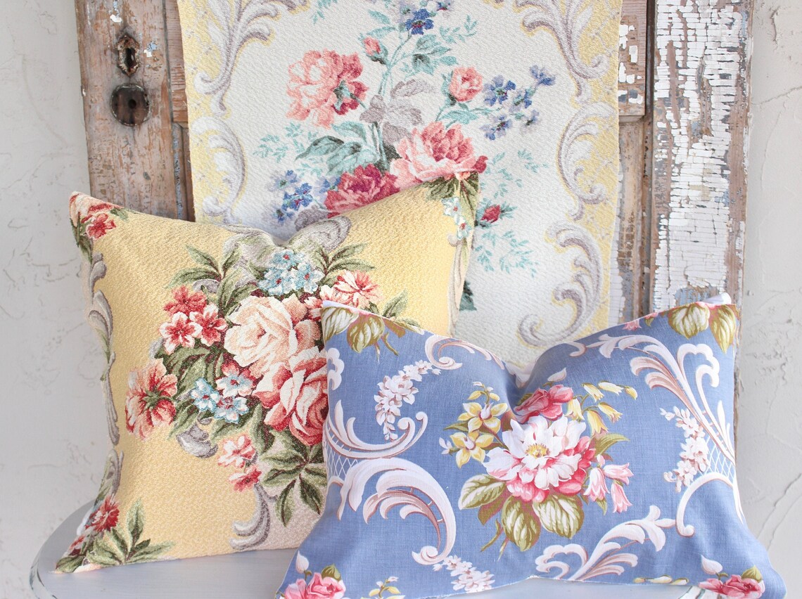 Country Cottage Home Decor Decorative Throw Pillow Cover Etsy