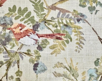 Botanical Birds Floral Woodland Designer Decorative Accent Throw Pillow Covers 36x22x20x14x16x18”