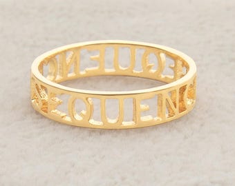 Personalized Sterling Silver Roman Numeral Ring: Custom Engraved Date Band