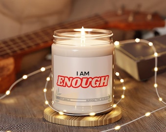 I Am Enough Affirmation Candle, Mental Wellness Gift