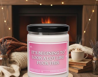 Candela con parolacce divertenti, regalo antistress, umorismo per adulti