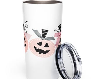 Kokette Halloween Kürbisse konische Edelstahl Becher