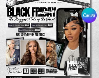 Black Friday Flyer, black Friday Sale Flyer, Black Friday Special Flyer, cyber Monday flyer, Pink Friday Flyer, Flash Sale Flyer, Canva
