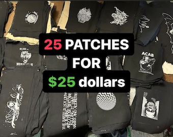 MEGA DEAL 25 patches for only 25 dollars exclamation point