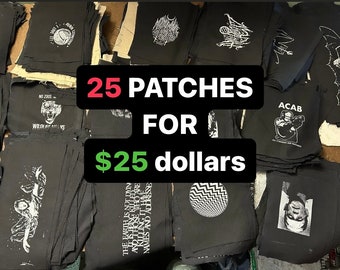 MEGA DEAL 25 patches for only 25 dollars exclamation point