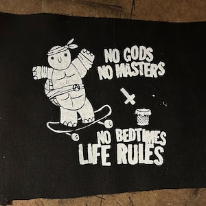 NO GODS NO Masters patch part two the non copyright breaking version