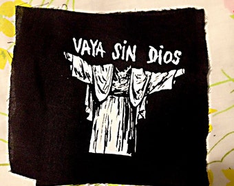 vaya SIN dios PATCH take that statues of JC everywhere