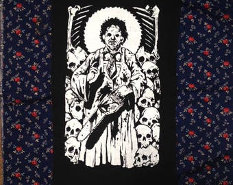 CHAINSAW SAINT BACKPATCH well sorta I mean its big but not like huge huge