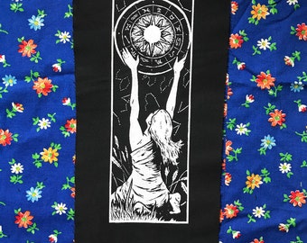 ZODIAC WITCH PATCH this time she's turning the great wheel of time and stars that command us all