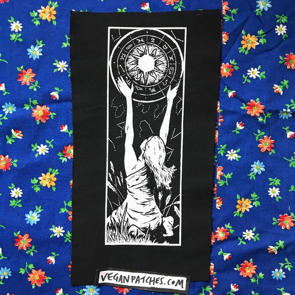 ZODIAC WITCH PATCH this time she's turning the great wheel of time and stars that command us all