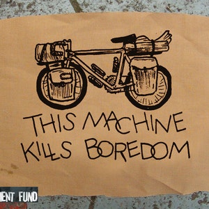 Passeios de bicicleta e ciclismo PATCH esta máquina mata o tédio