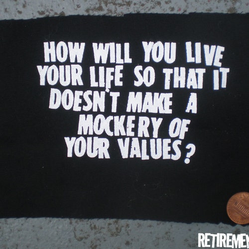 Bill Ayers Quote Patch political, punk, and always appropriate