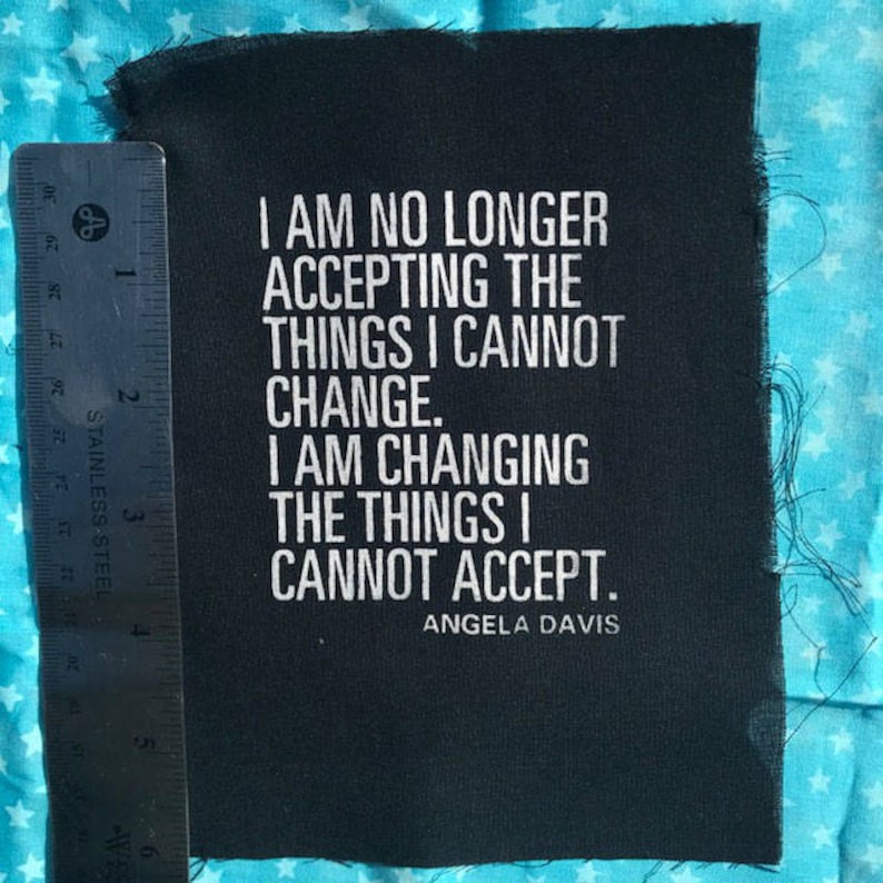 ANGELA DAVIS quote in patch form PATCH image 1