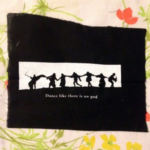 ANARCHIST seven seel PATCH dance like there is no god