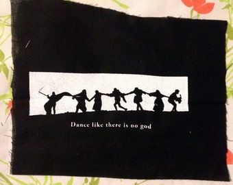 ANARCHIST seven seel PATCH dance like there is no god