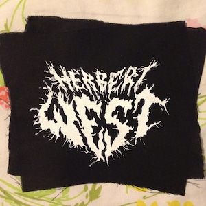 HORROR black metal PATCH the Reanim8r aka herbie freaking west the unstoppable genius