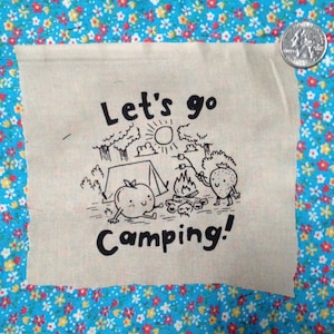 CUTE PATCH lets go camping