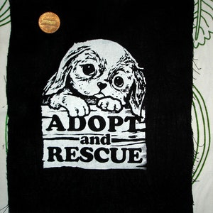 ADOPT AND RESCUE super adorable patch