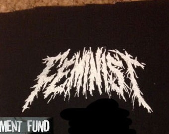 FEMINIST black metal PATCH