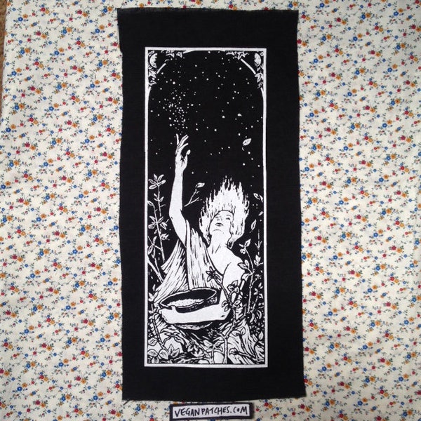 WITCH BACKPATCH the star thrower aka the witch of the summer solstice