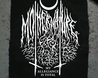 mother nature black metal patch diy and dark as heck