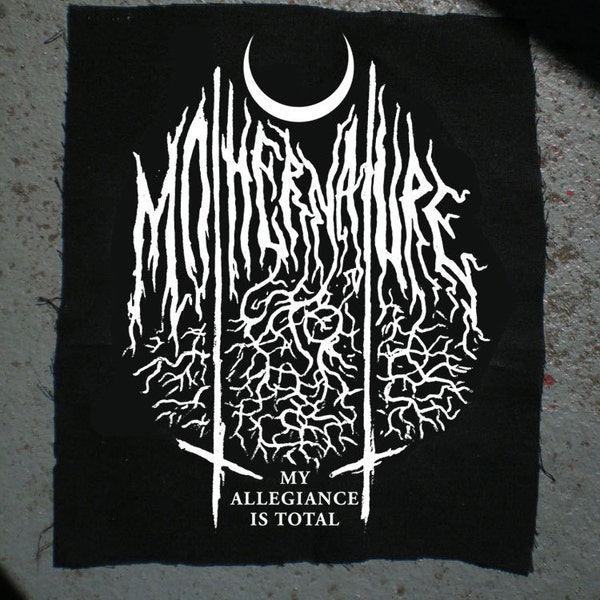 mother nature black metal patch diy and dark as heck