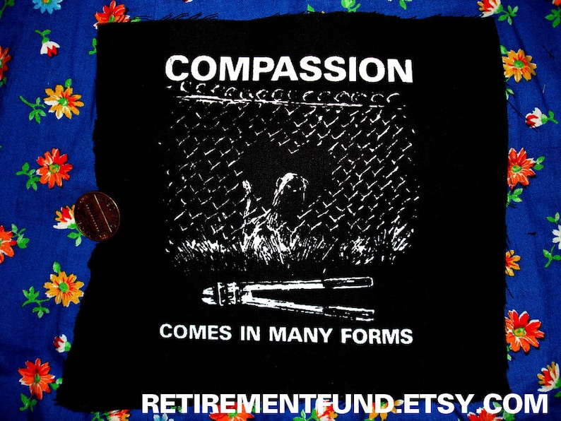 COMPASSION comes in many forms PATCH animal rights image 1