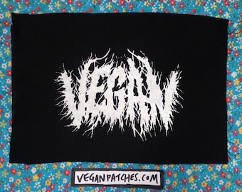 VEGAN black metal PATCH about time I made one of these huh