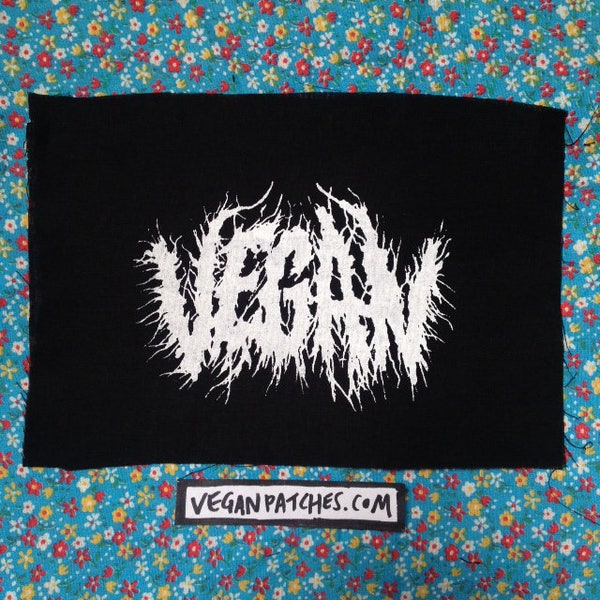 VEGAN black metal PATCH about time I made one of these huh