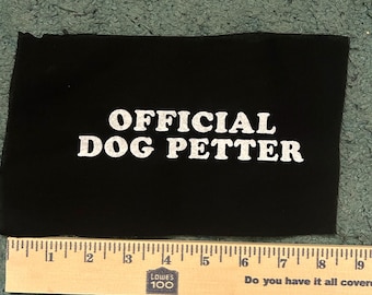 Parche oficial de DOG PETTER, cóselo y empieza a acariciar.