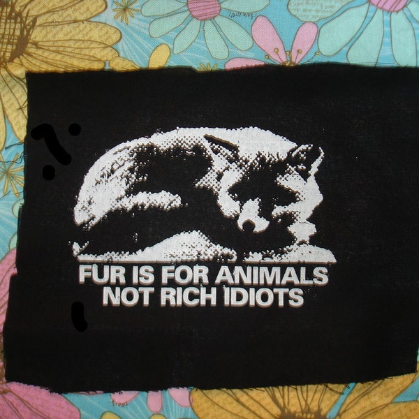 Fur is for animals Patch