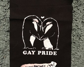 GAY PRIDE penguins in love PATCH