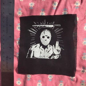 SAINT JASON as in jason the patron saint of killing teens and definitely not swimming horror PATCH