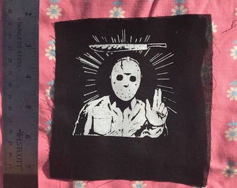 SAINT JASON as in jason the patron saint of killing teens and definitely not swimming horror PATCH