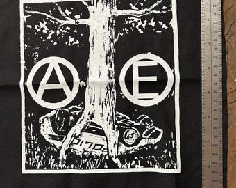 TREE growing out of a cop car BACKPATCH well it's not huge but it's not small either