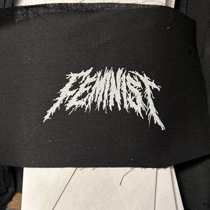 FEMINIST black metal PATCH