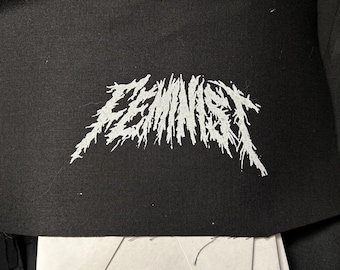 FEMINIST black metal PATCH