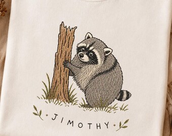 Jimothy Raccoon Comfort Colors® T-Shirt, Seattle Short Spine King Raccoon Tee, Cute Trash Panda Famous Raccoon Meme Shirt, Cute Baby Raccoon