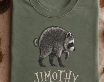 Jimothy Raccoon Comfort Colors® T-Shirt, Seattle Short Spine King Raccoon Tee, Animal Lover Gift, Viral Raccoon Meme Shirt, Cute Trash Panda