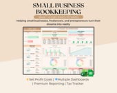 Small Business Bookkeeping Template Excel Bookkeeping Spreadsheet Business Expense Tracker Sales Tracker Accounting Template Income Tracker