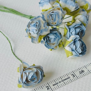 Tiny blue flowers set of ten flowers image 9