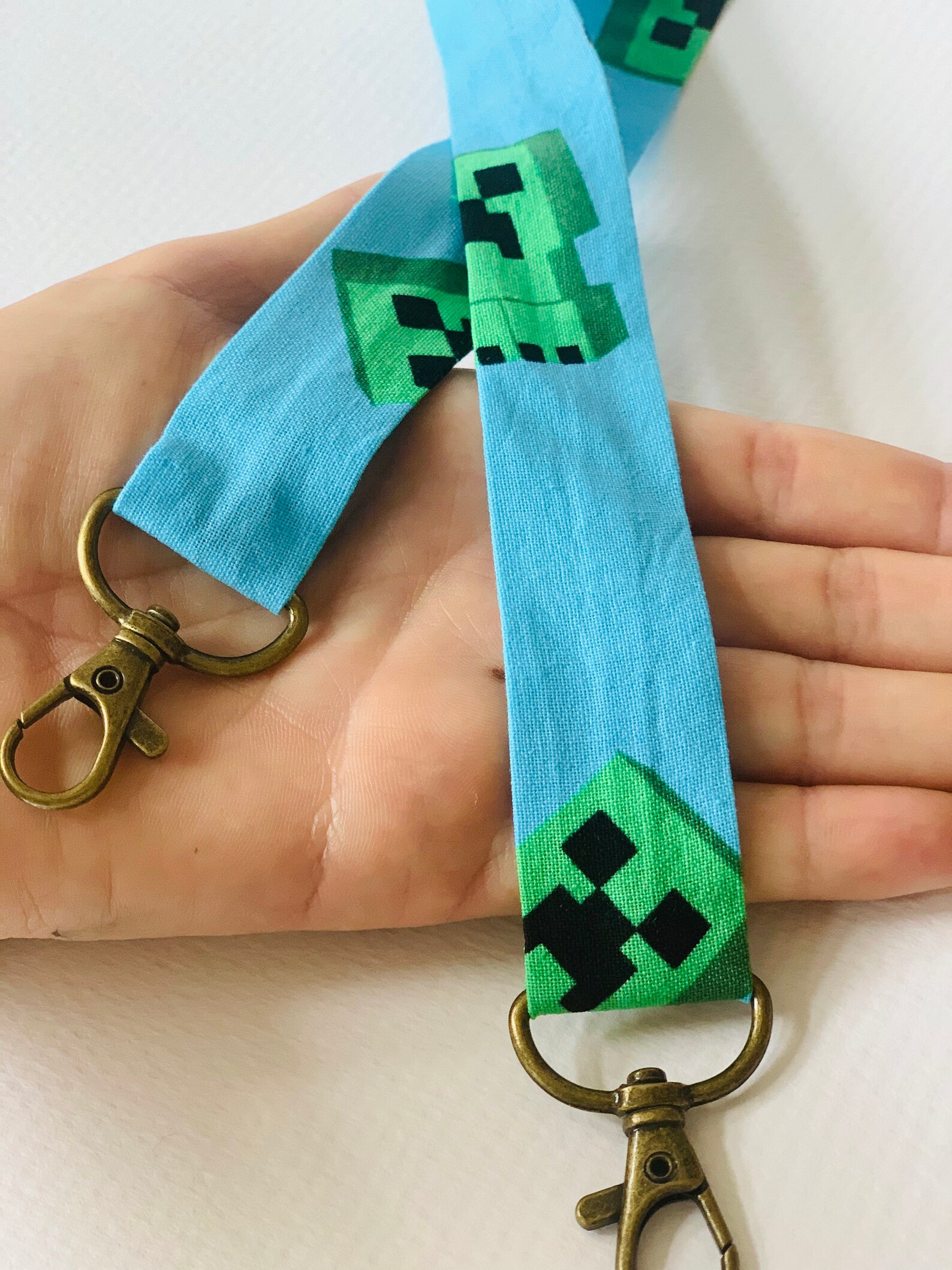 Minecraft Lanyard for ID Badge or Face Masks or a Key Chain Etsy