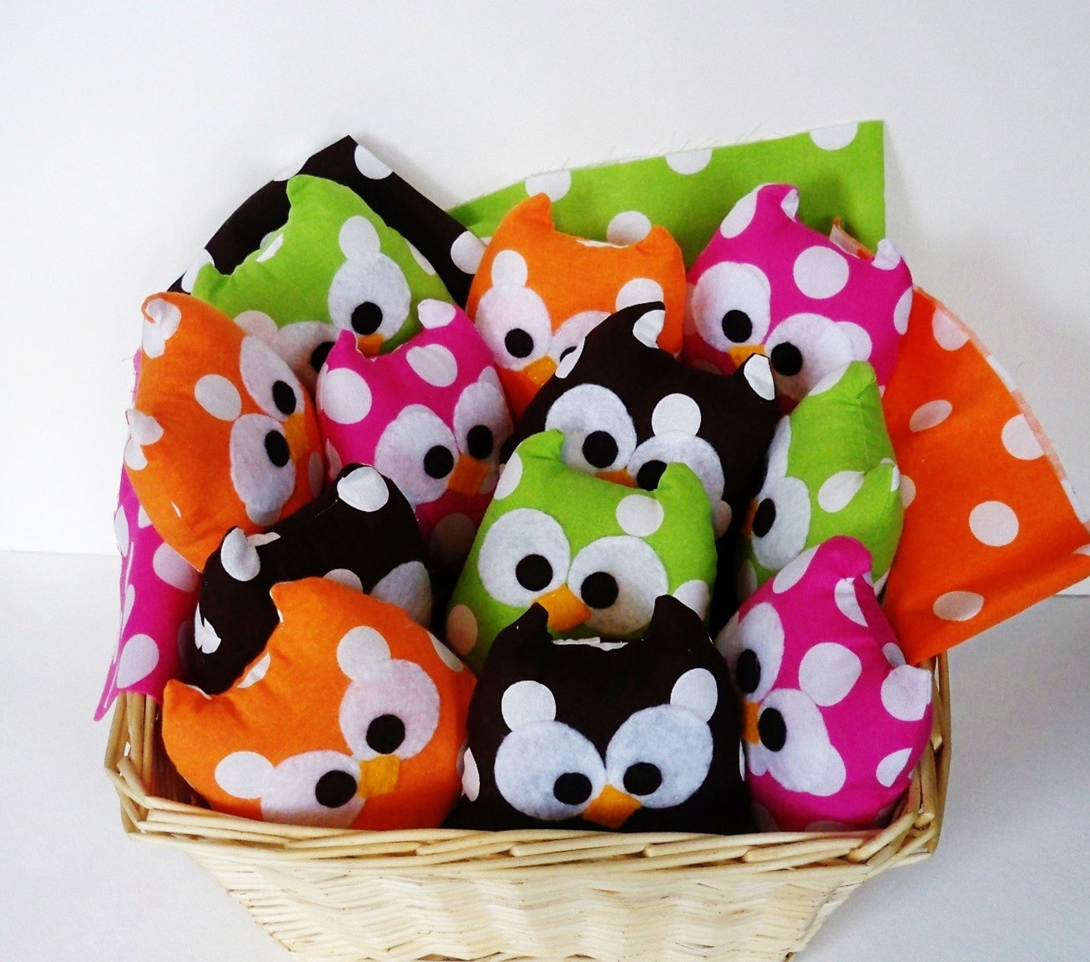 2 Lovely Plush Mini Owls Toys Etsy