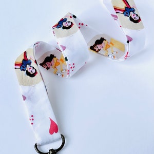 Disney Princess lanyard For an ID badge or a keychain wristlet