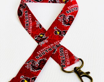 SC Gamecocks lanyard for masks or ID badge or keychains