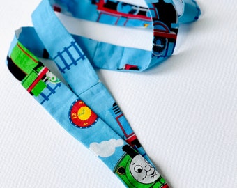 Thomas the train lanyard for masks or ID badge lanyard or keychains wristlet